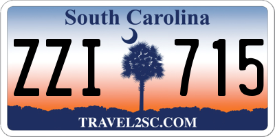 SC license plate ZZI715