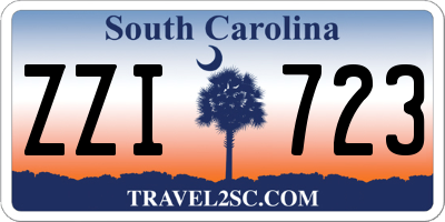 SC license plate ZZI723
