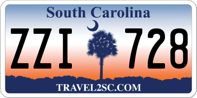 SC license plate ZZI728