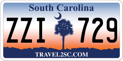 SC license plate ZZI729