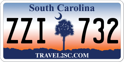 SC license plate ZZI732