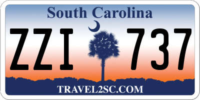 SC license plate ZZI737