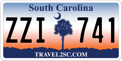 SC license plate ZZI741