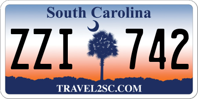 SC license plate ZZI742