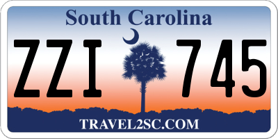 SC license plate ZZI745
