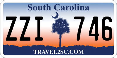 SC license plate ZZI746