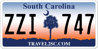 SC license plate ZZI747