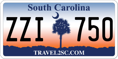 SC license plate ZZI750