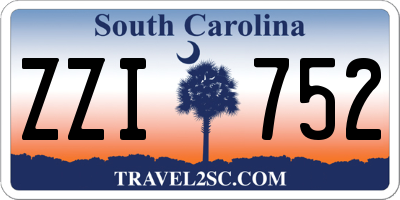 SC license plate ZZI752
