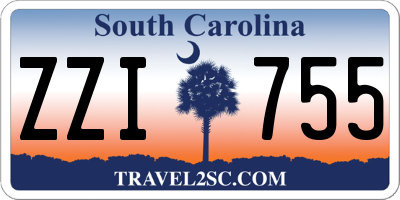 SC license plate ZZI755