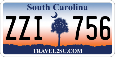 SC license plate ZZI756