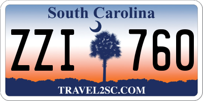 SC license plate ZZI760
