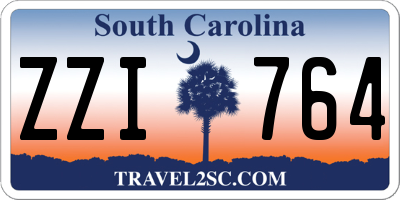 SC license plate ZZI764