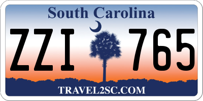 SC license plate ZZI765