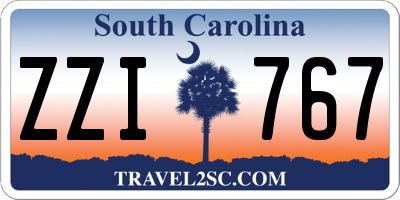 SC license plate ZZI767