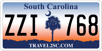 SC license plate ZZI768