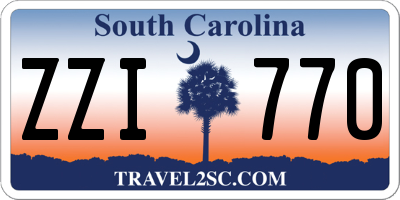 SC license plate ZZI770