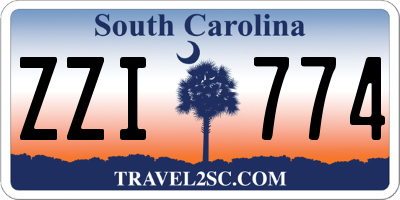 SC license plate ZZI774