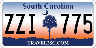 SC license plate ZZI775