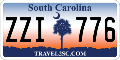 SC license plate ZZI776