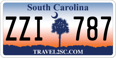 SC license plate ZZI787
