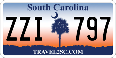 SC license plate ZZI797