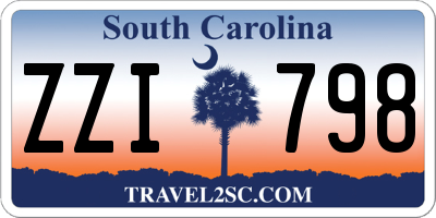 SC license plate ZZI798