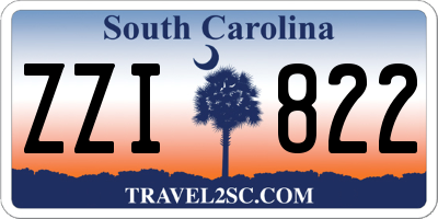 SC license plate ZZI822
