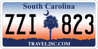 SC license plate ZZI823