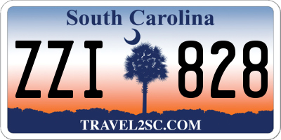 SC license plate ZZI828