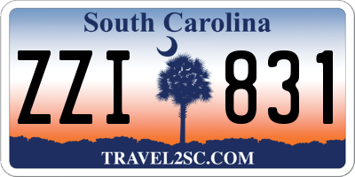 SC license plate ZZI831
