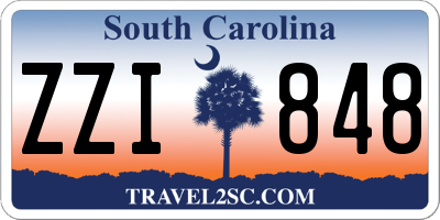SC license plate ZZI848