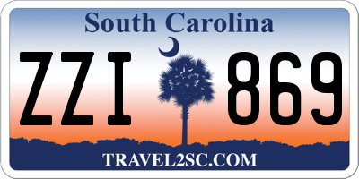 SC license plate ZZI869
