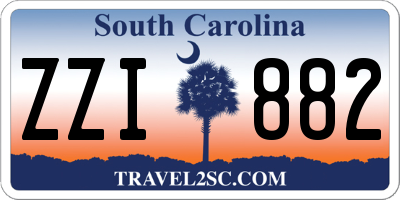 SC license plate ZZI882