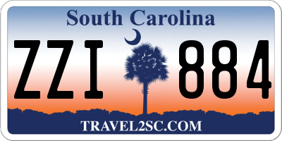 SC license plate ZZI884
