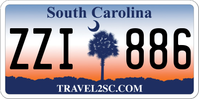 SC license plate ZZI886