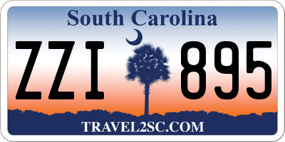 SC license plate ZZI895