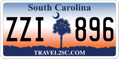 SC license plate ZZI896