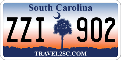 SC license plate ZZI902