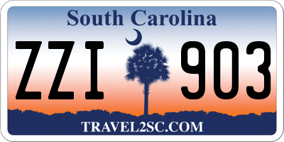 SC license plate ZZI903