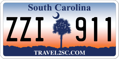 SC license plate ZZI911