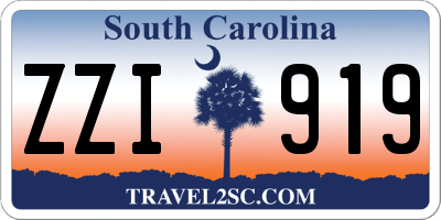 SC license plate ZZI919