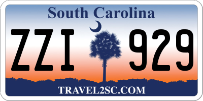SC license plate ZZI929
