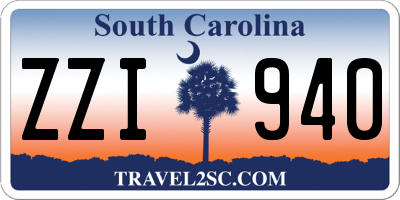 SC license plate ZZI940