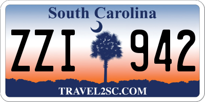 SC license plate ZZI942