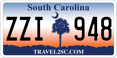 SC license plate ZZI948