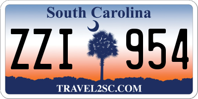 SC license plate ZZI954