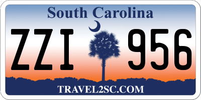 SC license plate ZZI956