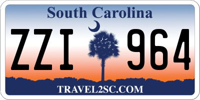 SC license plate ZZI964