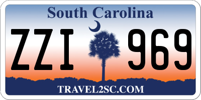 SC license plate ZZI969